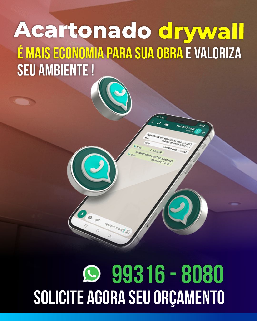 Nono do Gesso | Empresa especializada em Drywall Acartonado