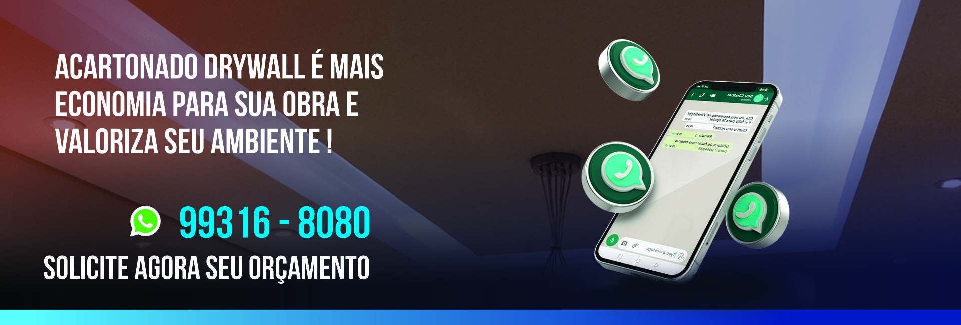 Nono do Gesso | Empresa especializada em Drywall Acartonado