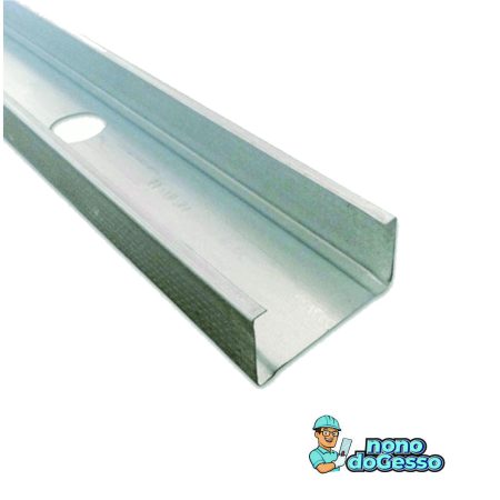 PERFIL MONTANTE DRYWALL - Nono do Gesso | Sustentação Vertical em Aço Galvanizado para NBR 15217