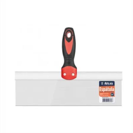 PÁTULA DE ALISAR RETA 10 POLEGADAS (25 CM) ATLAS - Nono do Gesso | Acabamento Profissional para Massa Corrida e Drywall