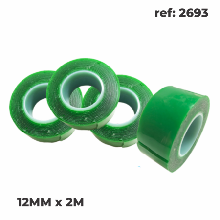 FITA DUPLA-FACE ACRÍLICA VHB (12MM x 2M) - Nono do Gesso | Fixação Forte e Precisão para Acabamentos Leves