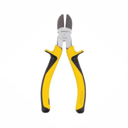 ALICATE DE CORTE DIAGONAL STANLEY PRO 6" (150MM) - Nono do Gesso | Máxima Precisão e Força no Corte de Fios e Cabos em Drywall