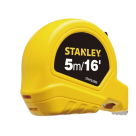 : TRENA DE MEDIÇÃO STANLEY 5 METROS (16 PÉS) - Nono do Gesso | A Trena Padrão de Obra para Versatilidade e Precisão