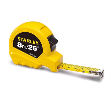 TRENA STANLEY 8 METROS (26 PÉS) - Nono do Gesso | Longo Alcance, Fita Larga e Precisão Profissional para Grandes Vãos