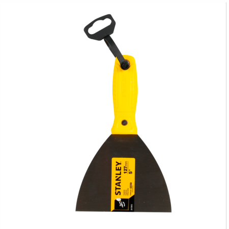 ESPÁTULA PROFISSIONAL STANLEY 5" (127MM) - Nono do Gesso | Lâmina de Aço Flexível para Acabamento e Preenchimento em Drywall