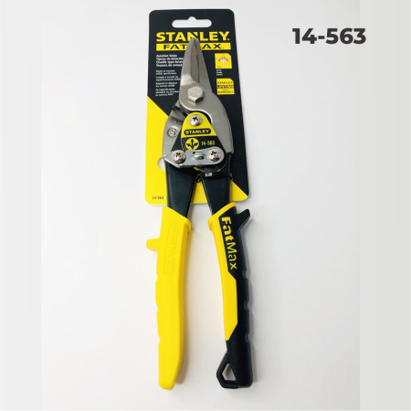 TESOURA DE AVIÃO STANLEY FATMAX (CORTE RETO) - Nono do Gesso | Lâmina Forjada para Cortes Rápidos e Profissionais em Perfis Drywall