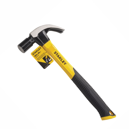MARTELO UNHA STANLEY PROFISSIONAL (20 OZ/565G) - Nono do Gesso | Força, Precisão e Cabo Ergonômico Antiderrapante