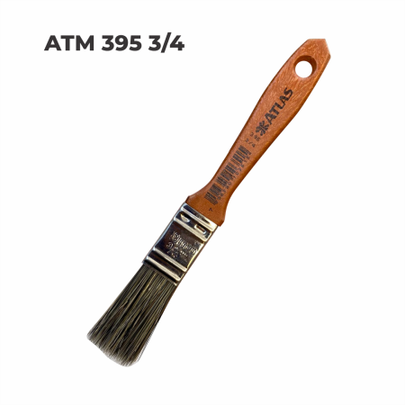 PINCEL ATLAS (ATM 395) 3/4" - Nono do Gesso | Cerdas Especiais para Esmalte, Óleo e Verniz em Acabamento Fino