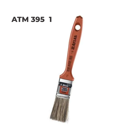 PINCEL ATLAS (ATM 395) 1" - Nono do Gesso | Cerdas Ideais para Aplicação de Vernizes e Esmaltes em Acabamento Final