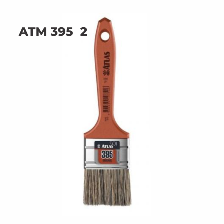 PINCEL ATLAS (ATM 395) 2" - Nono do Gesso | Ideal para Alto Rendimento em Vernizes, Esmaltes e Tintas a Óleo