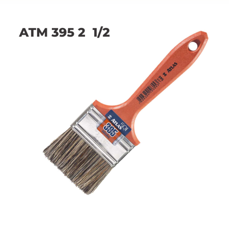 PINCEL ATLAS (ATM 395) 2 1/2" - Nono do Gesso | Máxima Cobertura para Aplicação Profissional de Esmalte e Verniz